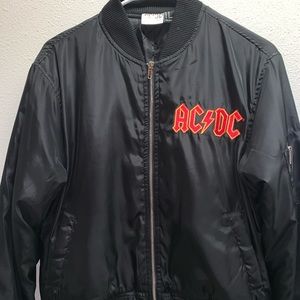 ACDC Black Forever 21 bomber jacket